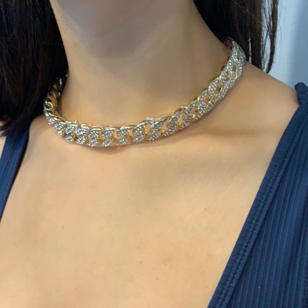 Iced out Miami curb cuban link chainNWOT